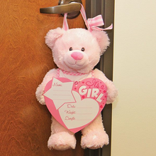 Load image into Gallery viewer, New baby Announcement Bear *PINK OR BLUE