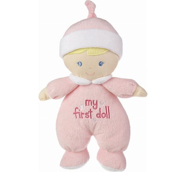 My First Doll Soft Plush Doll with Rattle