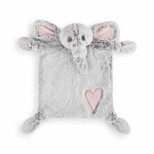 Luxurious Elephant Rattle Blankie Pink/Blue *2 OPTIONS