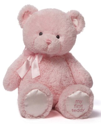 Pink my first store teddy bear