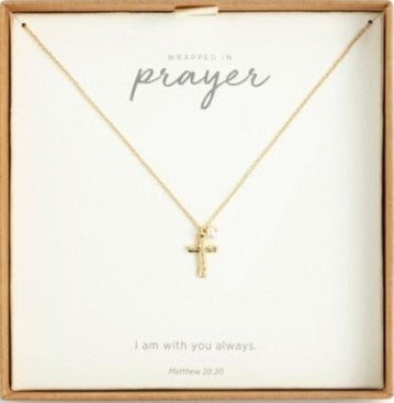 Dainty Cross Necklace - Gold